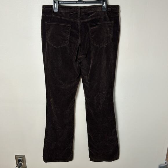 NEW L’Agence Stevie chocolate brown velveteen gold chain detail bootcut pants - Picture 12 of 16